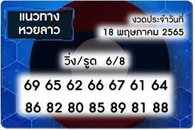 เลขเด็ด แนวทางหวยลาว18/5/65