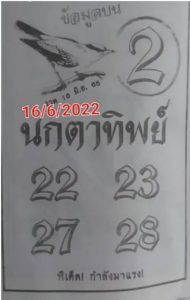 เลขเด็ด หวยนกตาทิพย์ 16/6/65