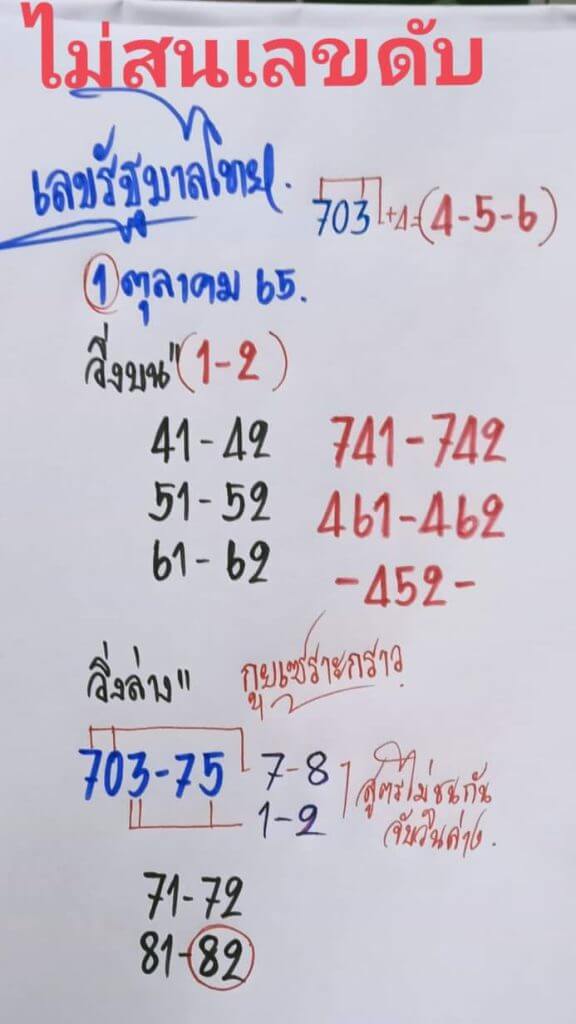 หวยซอง หวยกูยเซราะกราว1/10/65