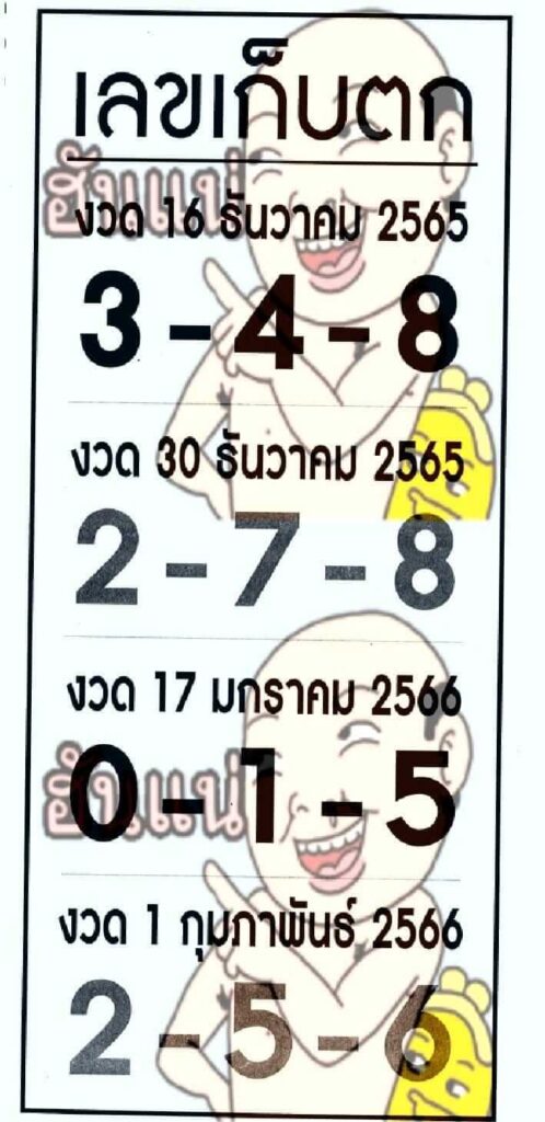 เลขดัง เลขเก็บตก 30-12-65