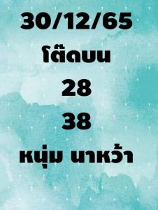 เลขดัง หวยหนุ่มนาหว้า 30-12-65