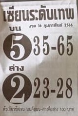 หวยเซียนระดับเทพ 16-2-66