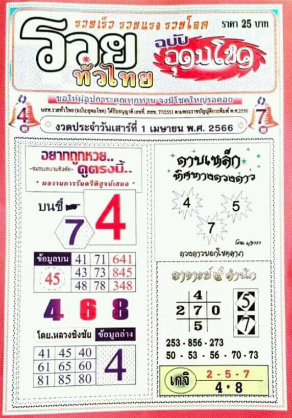 หวยเกจิอาจารย์9สำนัก 1-4-66