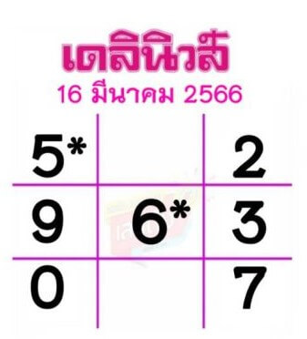 หวยเดลินิวส์ 16-3-66