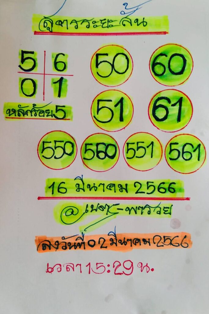 หวยเนตรพารวย 16-3-66