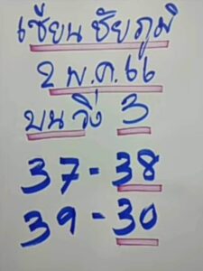 หวยเซียนชัยภูมิ 2-5-66