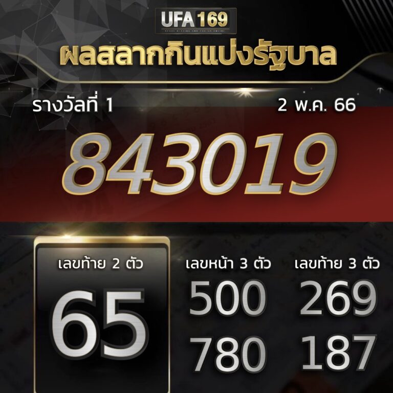 ผลสลากกินแบ่งรัฐบาล 2-5-66